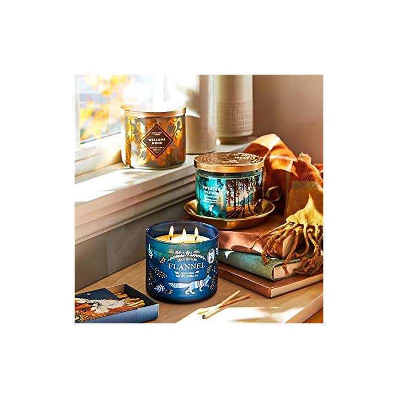 Bath Body Works White Barn 3 Wick Candle In Mahogany Teakwood High